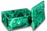 Wide Malachite Jewelry Box - Congo #263364-1